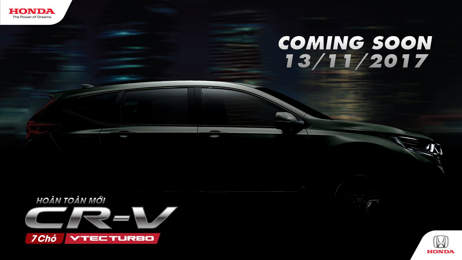 Honda CR-V thế hệ thứ 5 hoàn toàn mới sắp được ra mắt tại Việt Nam